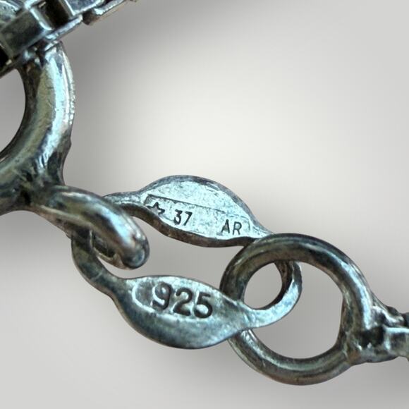 925 Sterling Silver Abalone Cross Pendant with Italian Chain Necklace 20 inch - Picture 5 of 6